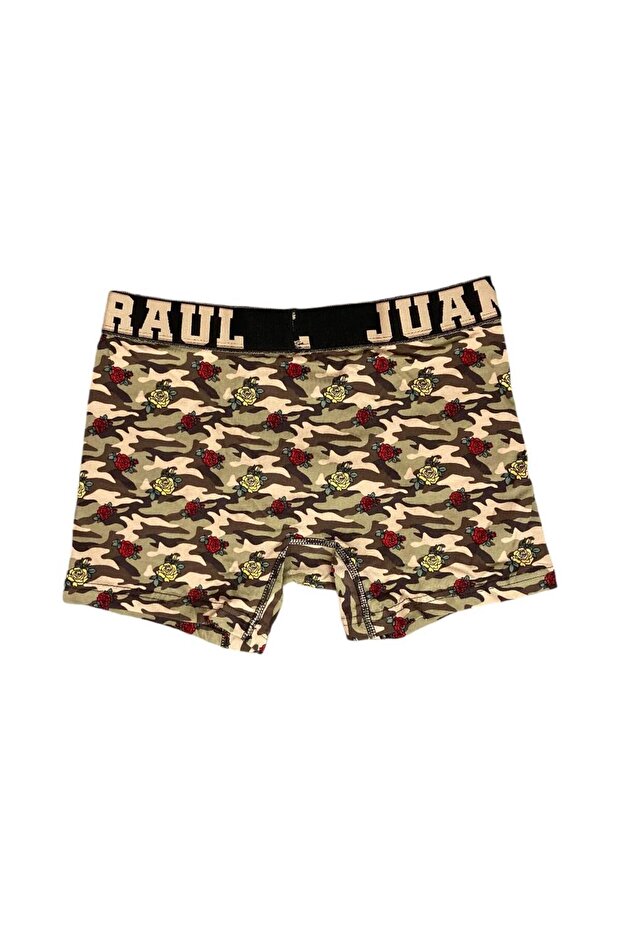Raul Juan Çiçek ve Kamuflaj Desenli Boxer - DB184 - 5