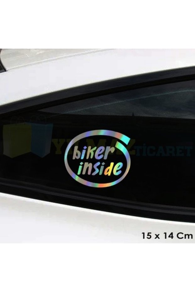 Biker İnside Motorcycle New Model Super Hologram Auto Sticker A+Quality