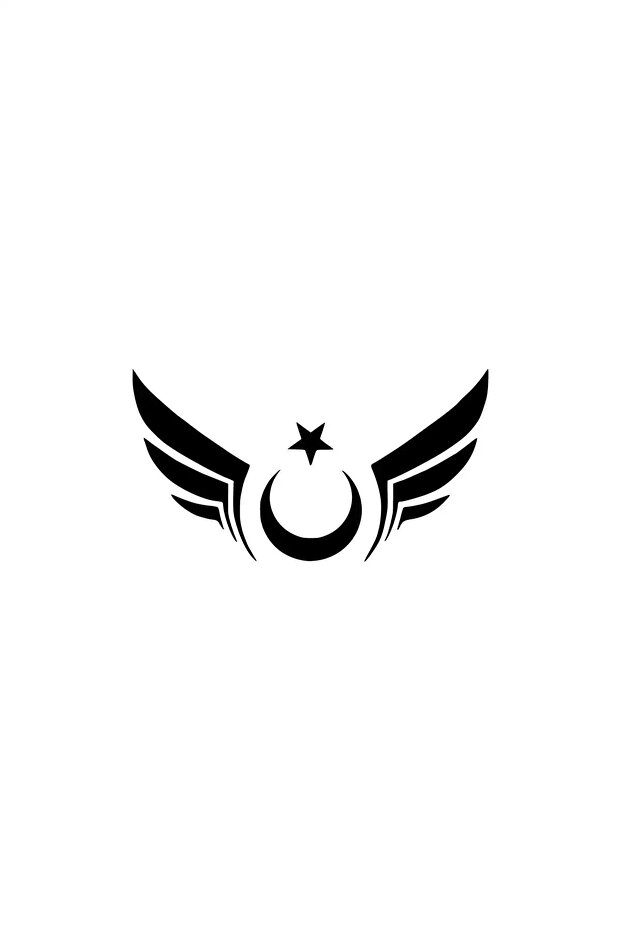 ملصق جديد مخصص من Winged Moon Star Auto باللون الأسود مقاس 25 × 12 سم