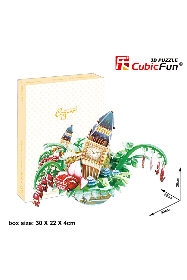 3d 74 Parça Puzzle Londra Şehir Kompozisyonu - 3