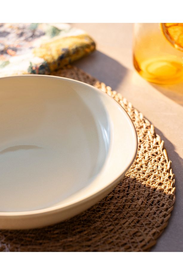Souci Yemek Tabağı - Bej - 22 cm - 3