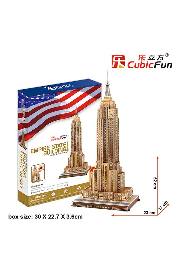 3d 55 Parça Puzzle Empire State Binası - Abd - 4