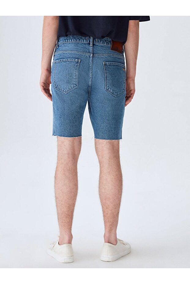 Stephano Klasik Kesim Jean Bermuda - 5