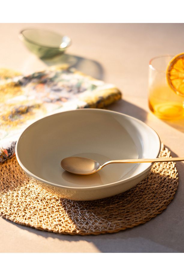 Souci Yemek Tabağı - Bej - 22 cm - 1