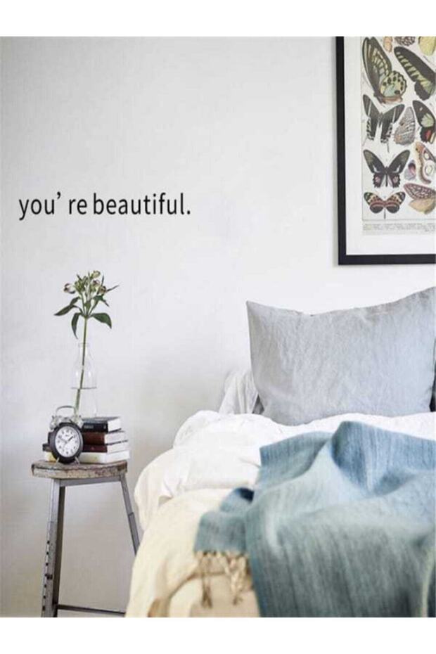 Home Wall Custom New Sticker Sweet Simple Letters Printed Removable Wall Art