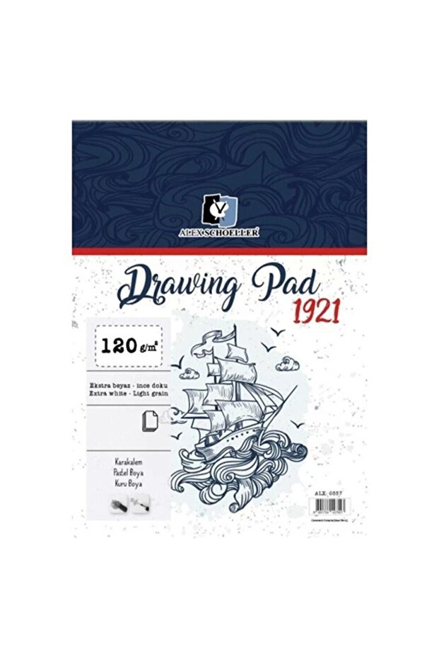Alx.A5 120 Gr Spr Drawing Pad 50 Pcs Alx-