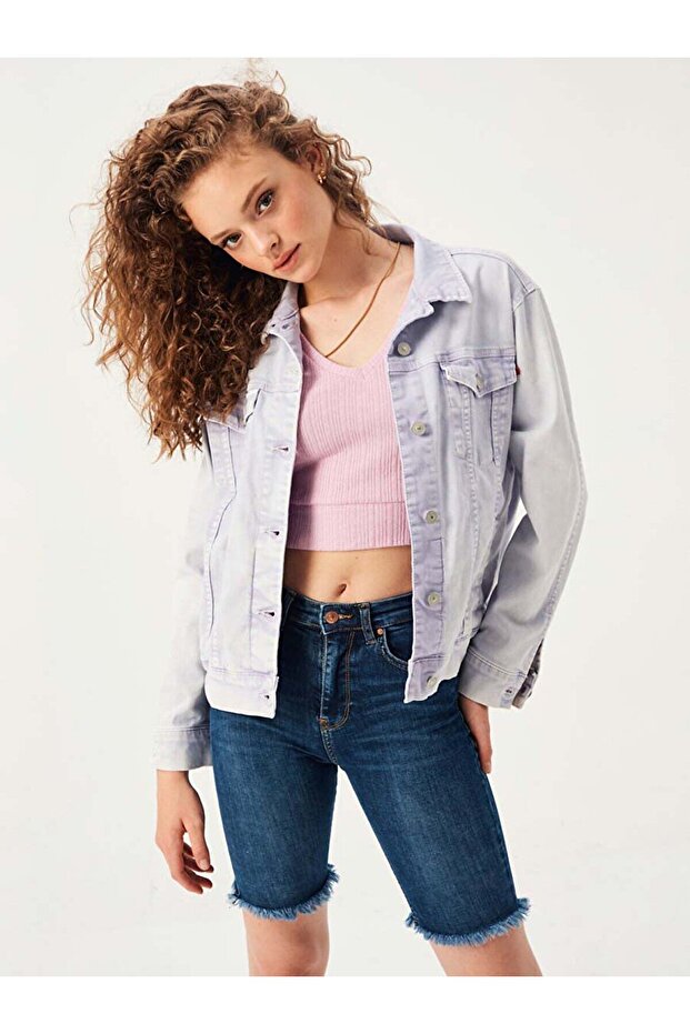 Galena Talie înaltă Jean Bermuda - 3