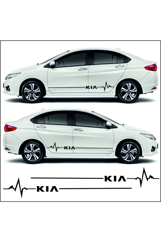 ملصق جديد مخصص لملحقات Kia Rio المتوافقة مع شريط جانبي لإيقاع السيارات