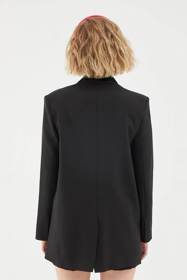 Kadın Blazer Ceket Siyah 50873 - 4