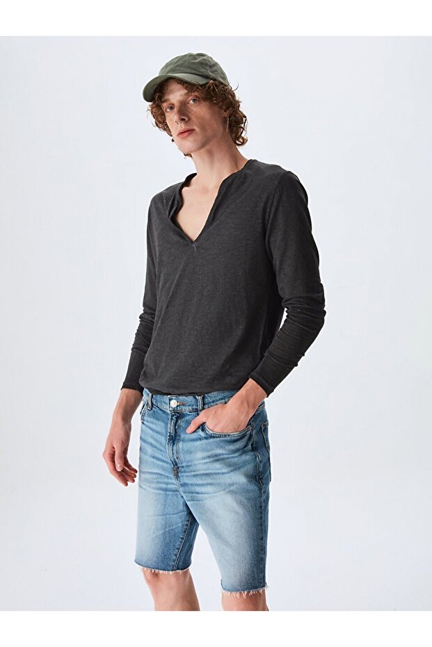 Stephano Klasik Kesim Jean Bermuda - 2