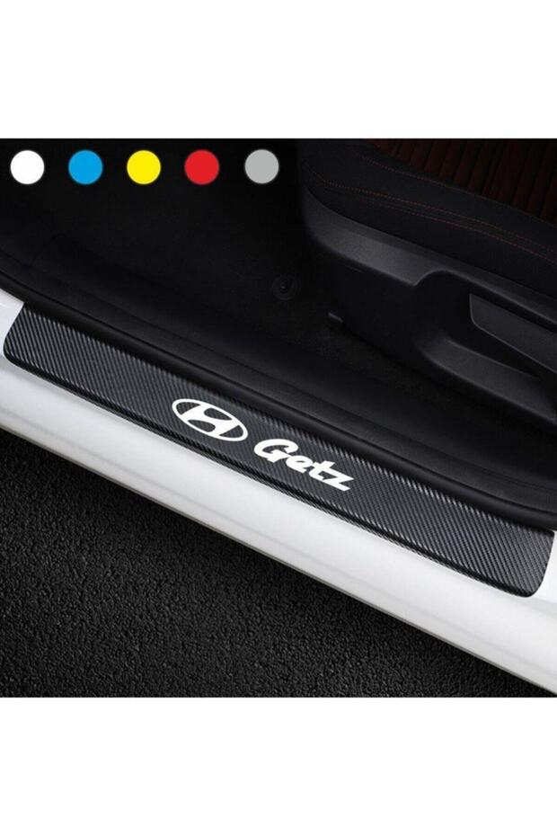 Custom New Compatible Accessory Auto Door Sill for Hyundai Getz Custom New Sticker Carbon 4Pcs