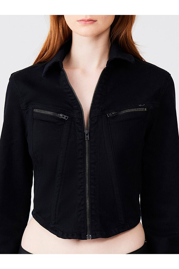 Alında Slım Cropped Jacket Ceket - 5