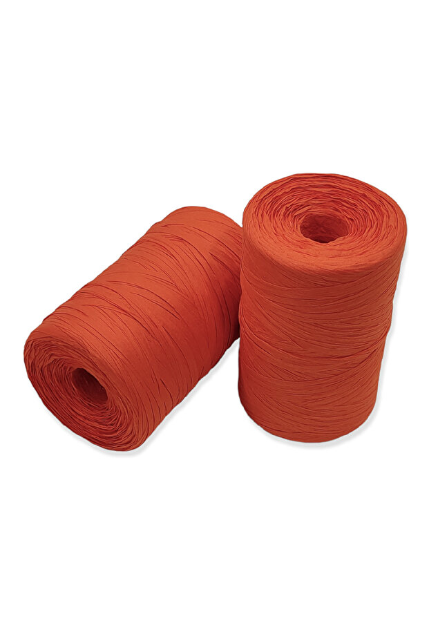 No 12 - 1 Piece - Special Production Soft Textured (140-160 Gr.) Soft Paper Raffia - Orange