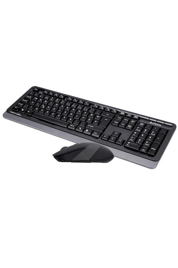 Kablosuz Turkçe F Klavye - Mouse Set Gri - 3