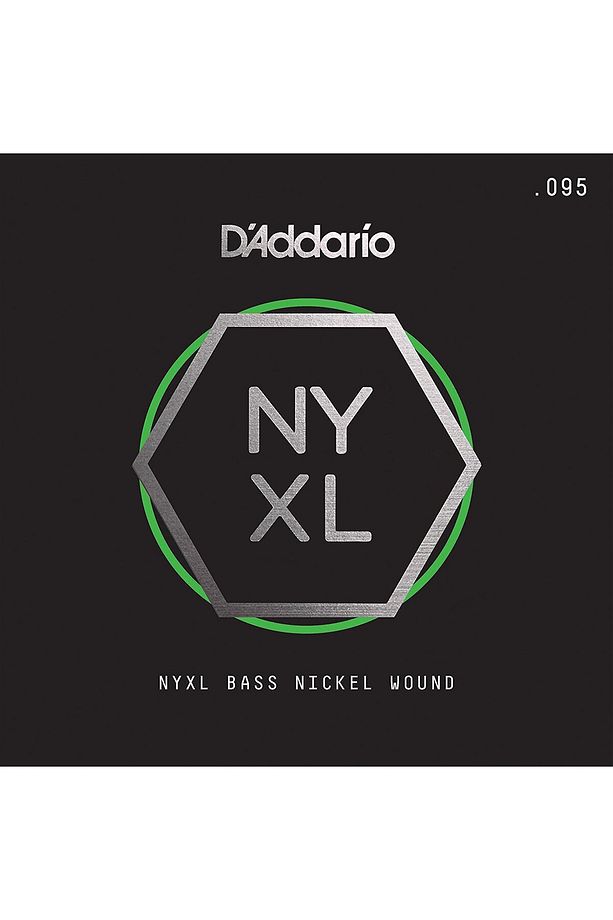Nyxlb095 Bas Tek Tel, Nyxl Serisi, Nikel Sarım, .095 Gauge, - 1