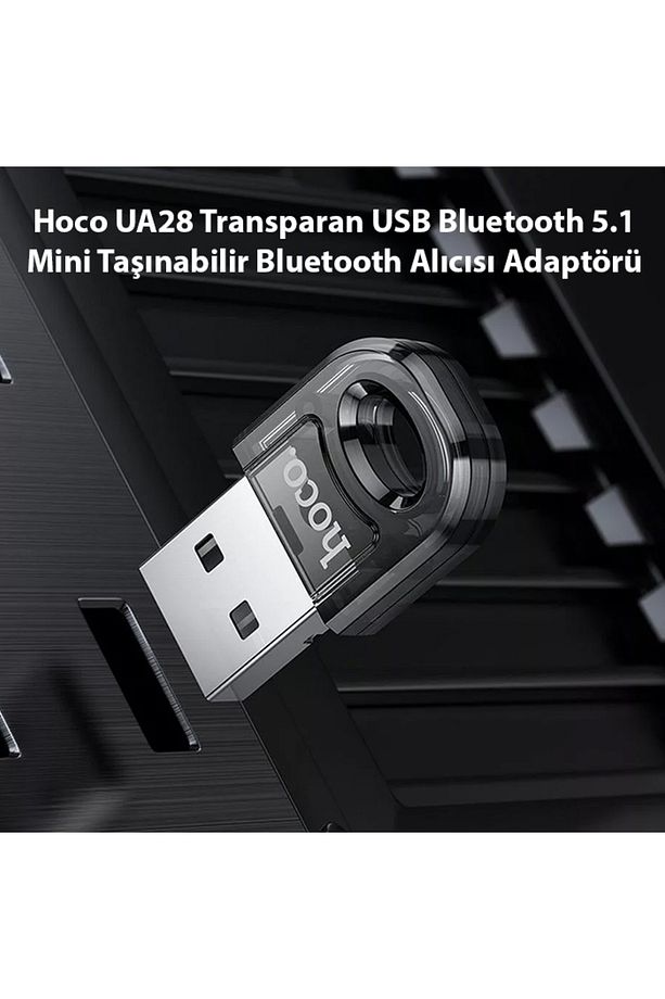 UA28 Transparan USB Bluetooth 5.1 Mini Taşınabilir Bluetooth Alıcısı Adapt - HBPAV3626-38 - 2
