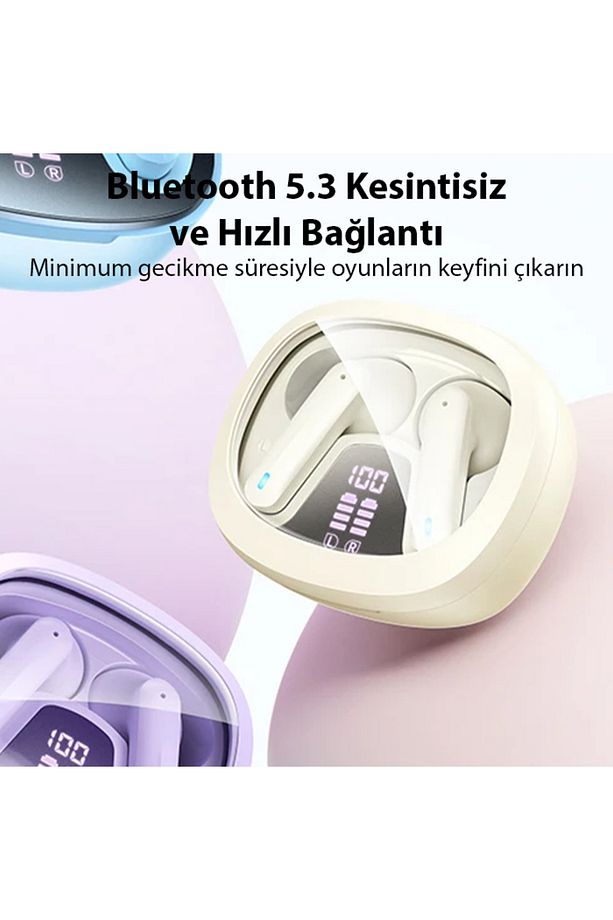 Hoco Eq6 Göstergeli Tws Bluetooth 5.3 Kablosuz Stereo Kulakiçi Kulaklık - 8