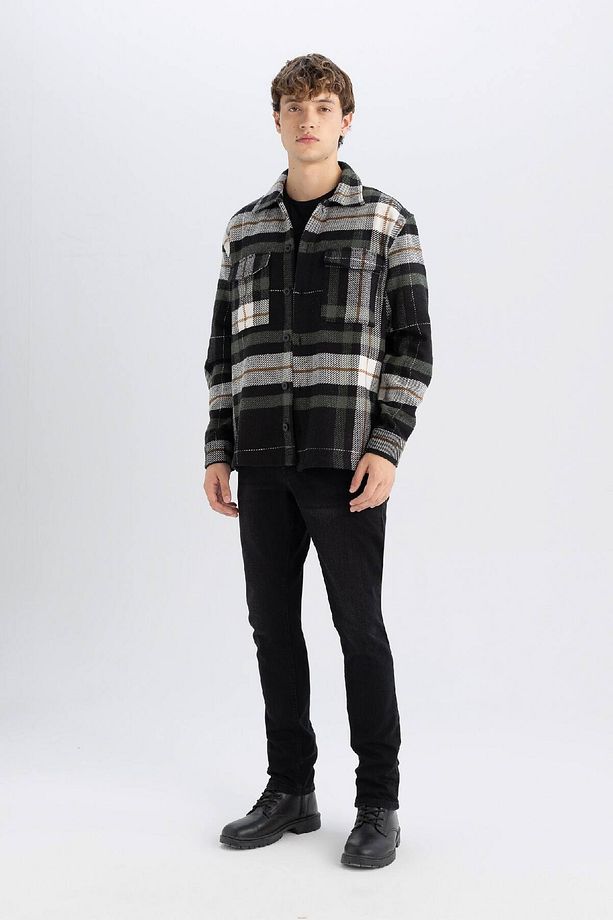Relax Fit Oduncu Flanel Uzun Kollu Gömlek A7045ax24au - 2