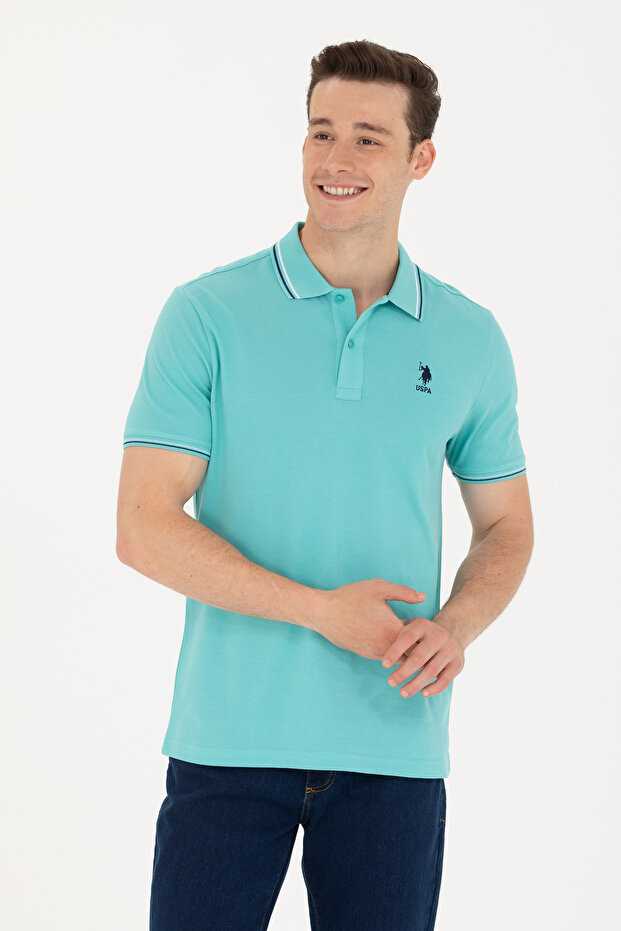 Men's Mint Basic Polo Neck T-Shirt 50264906-Vr090