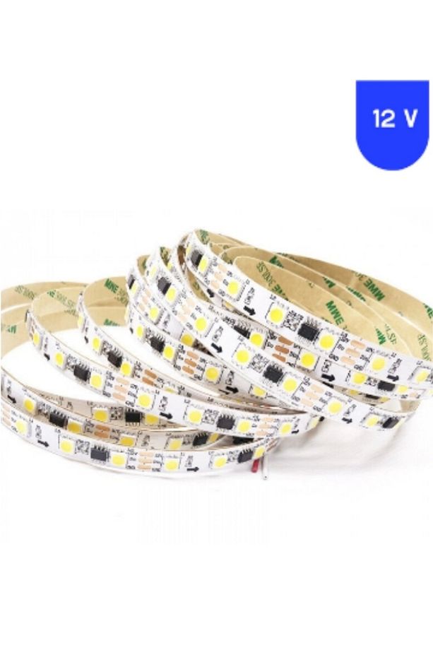 12 Volt 60 Led Silikonsuz Animasyonlu Pixel Magic Kayar Led İç Mekan IP20 5 Metre - 2