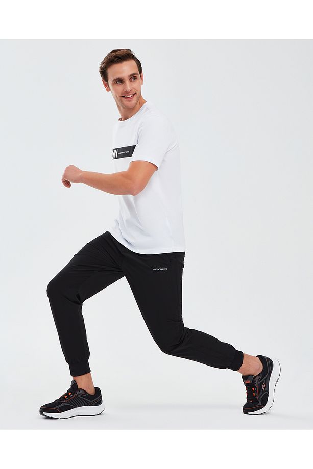 M Micro Collection Side Zipped Jogger Pant Erkek Siyah Eşofman Altı S211809-001 - 5