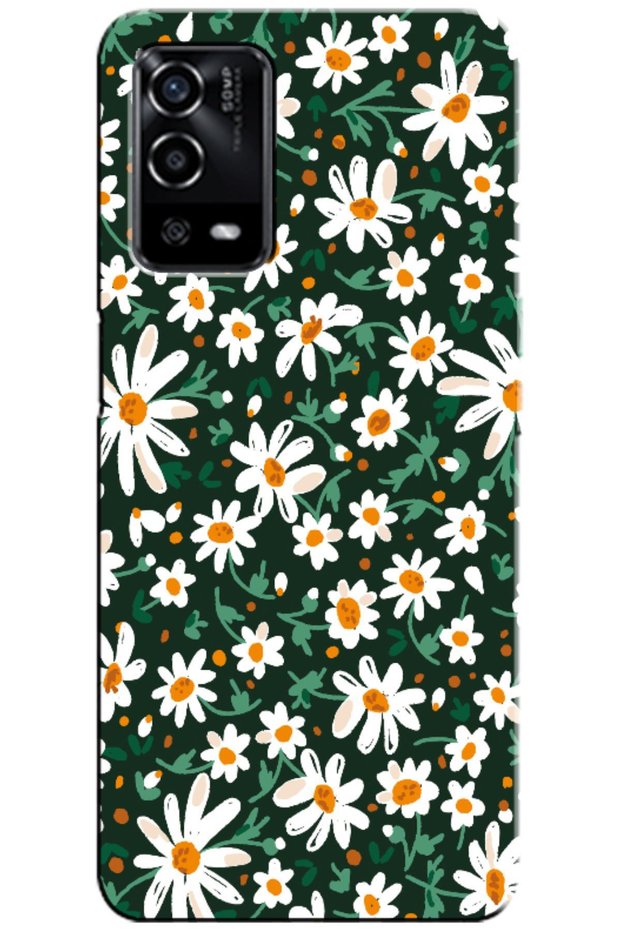 Oppo A55 Compatible Case Spring Flowers 4 Silicone Case (Printed)