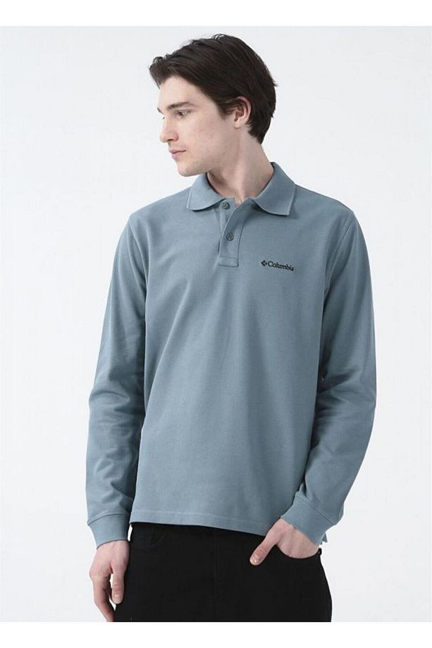 Cs0099 Csc M Cascade Range Solıd Ls Polo Sweatshirt - 1