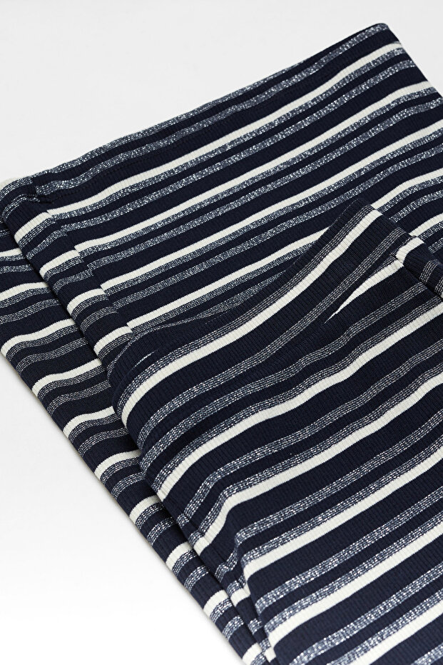 Striped print leggings - 7