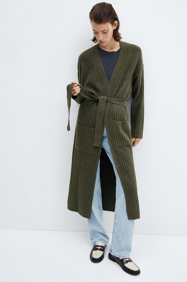 Cardigan with patch pocket - 6