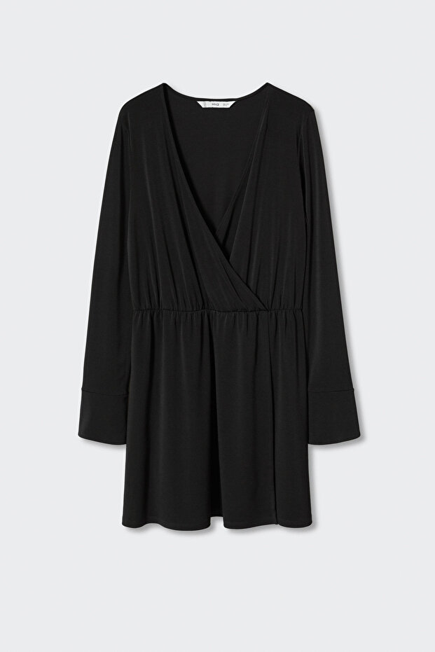 Wrap neckline dress - 3