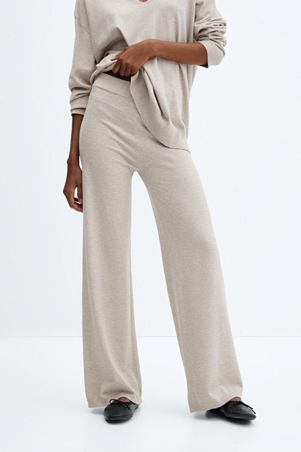 Knitted wideleg trousers - 2