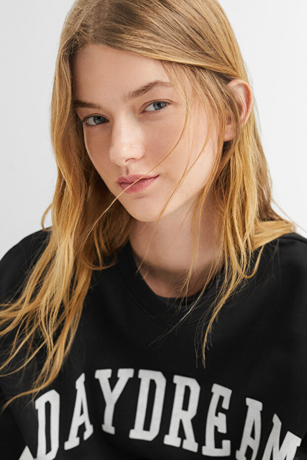 Printed message sweatshirt - 5