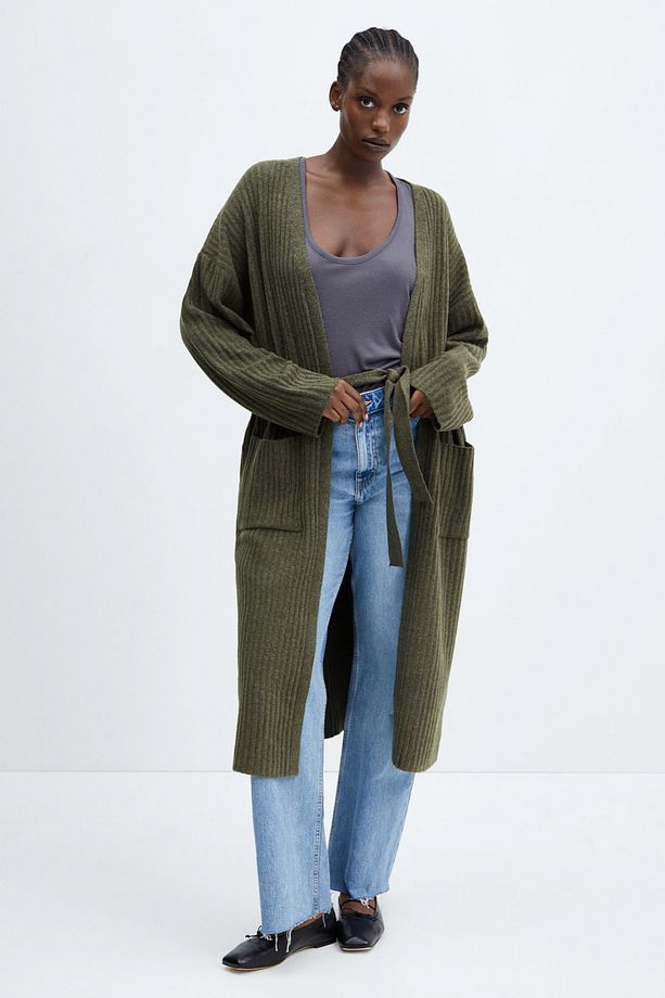 Cardigan with patch pocket - 7