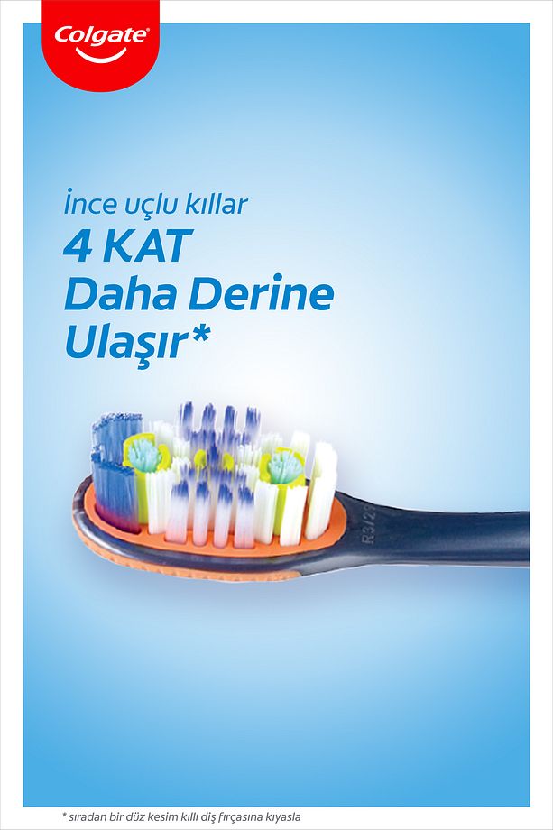 Diş Arası Temizliği Dil Ve Yanak Temizleyicili Orta Diş Fırçası 1+1 - 3