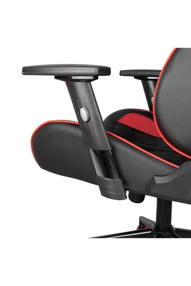 Kl-r9 Alcantra Series Premium Terletmez Kumaş Oyuncu Koltuğu-kırmızı / Siyah - 6