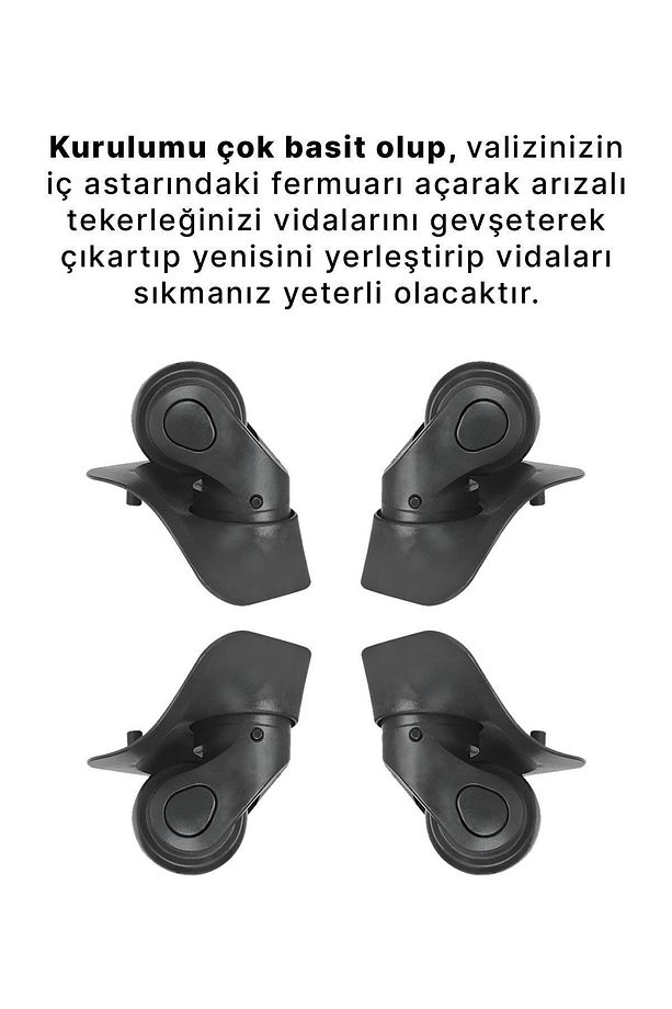 Valiz Tekerleği Tek Teker 01 4 Adet - 3