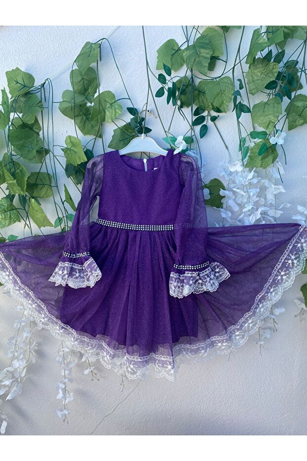 Simli Tül Elbise - 4