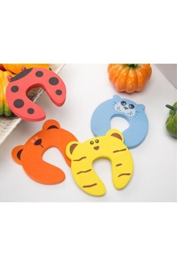Bebek Çocuk Koruyucu Kapı Stoperi 4 Lü Set - 5