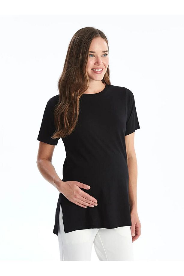 LCW Comfort Bisiklet Yaka Kadın Tişört - 2