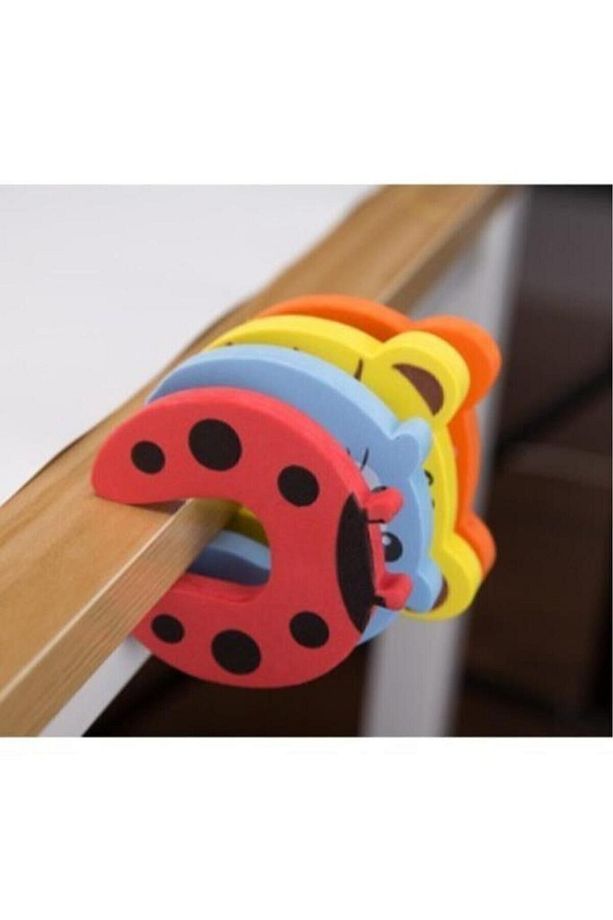 Bebek Çocuk Koruyucu Kapı Stoperi 4 Lü Set - 3