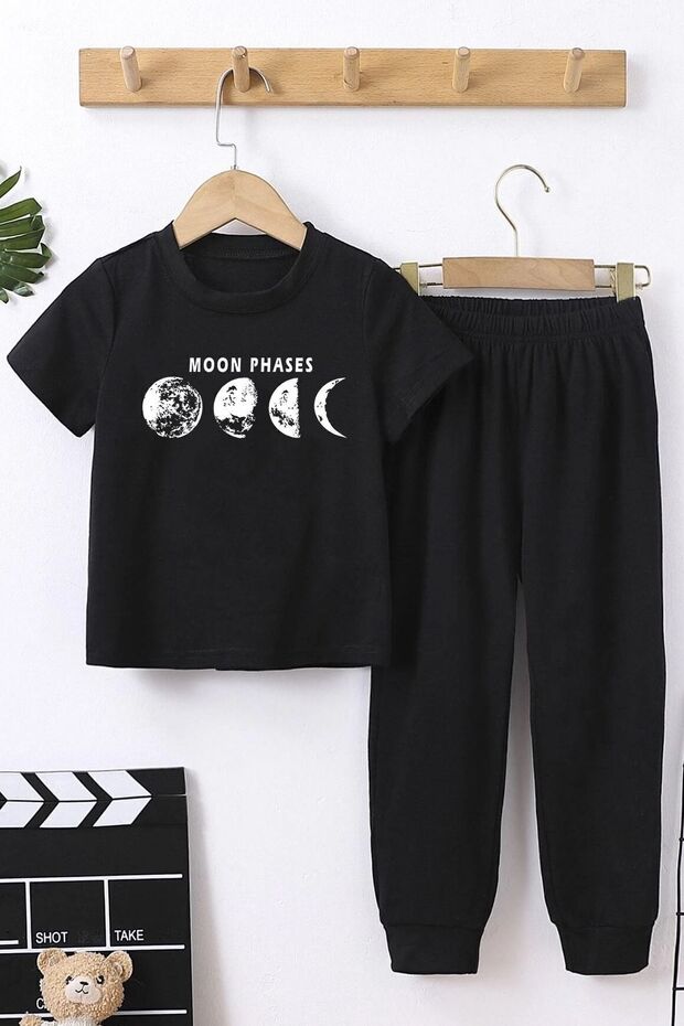 Kids Celestial Sun Moon Bottom - طقم بدلة رياضية علوية