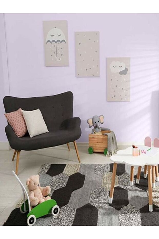 Tek Duvar Boyama Seti Eflatun - 5