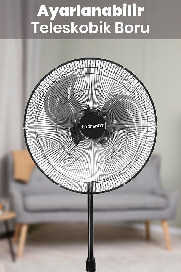 Polar Bakır Motorlu 20 Inch Salınımlı Hız Ayarlı Ayaklı Ayarlanabilir Vantilatör - 3