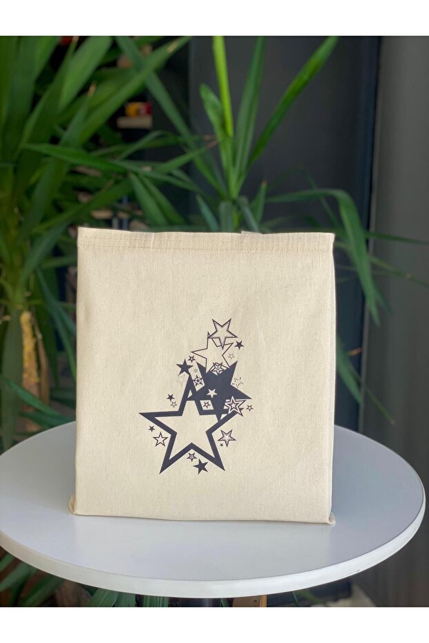 Yıldızlı Bez Çanta - 1