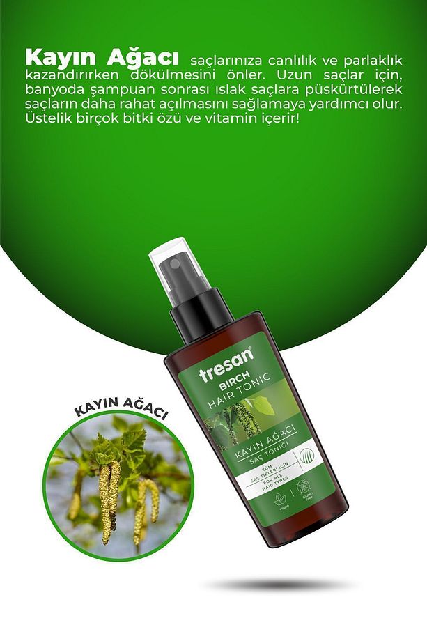 Argan Yağı Besleyici Ve Kırılma Karşıtı Bakım Şampuanı 300 ml Tresan K.ağacı Özlü Saç Toniğ - 5