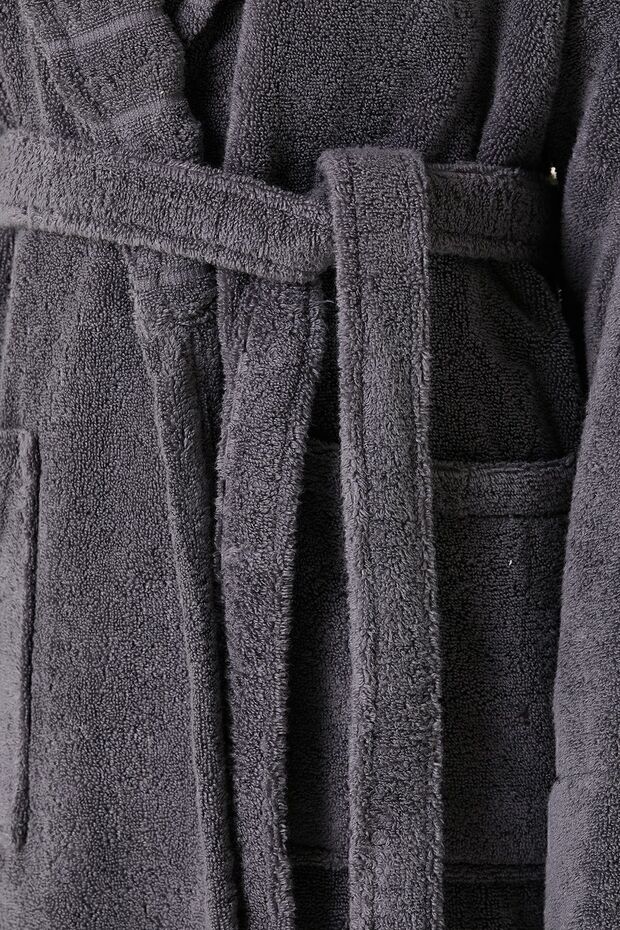 Frizz Kadın Bornoz Antrasit - 5