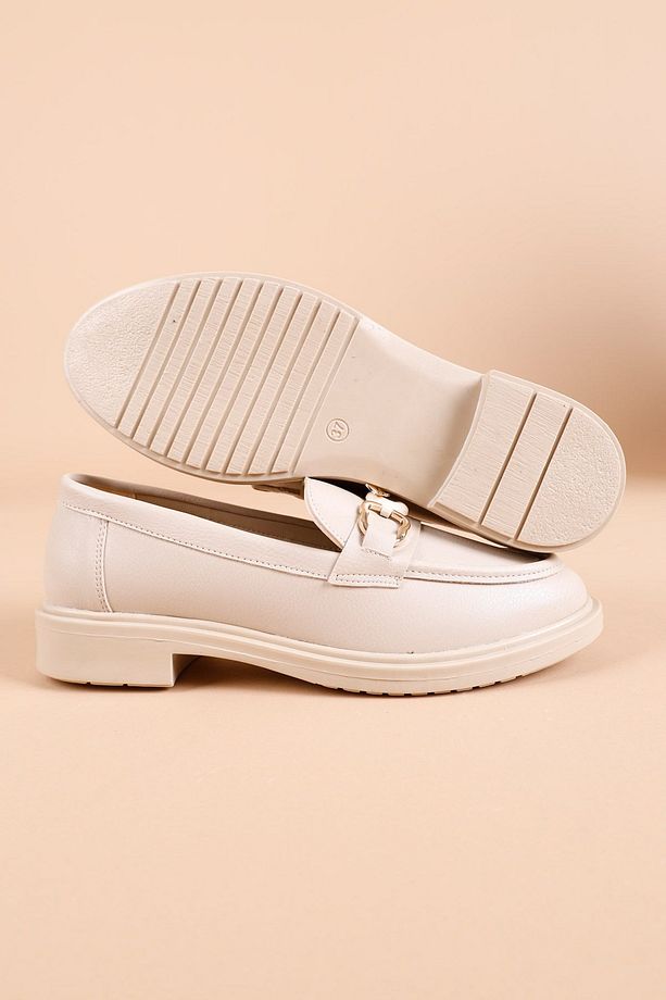 Mader Kadın Bej Loafer Ayakkabı - 8