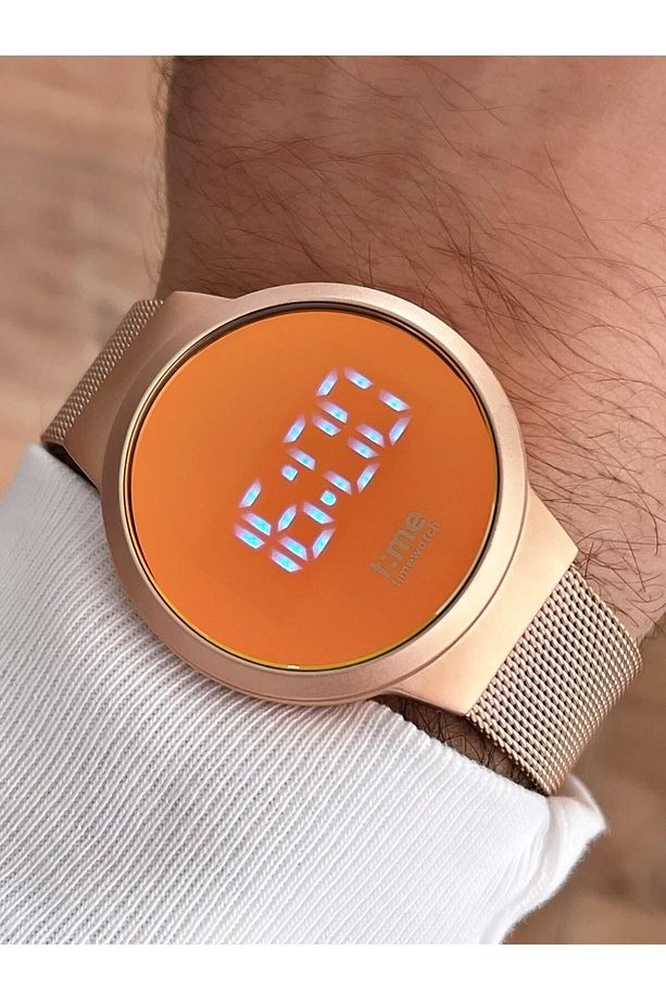 Rose Ve Renkli Cam Çelik Hasır Kordon Time Watch Tw.143.2rrr Unisex Kol Saati - 6