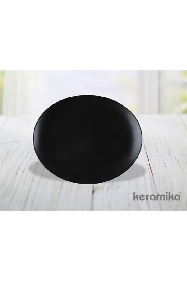 32 Cm Mat Siyah Biftek Oval Servis - 2