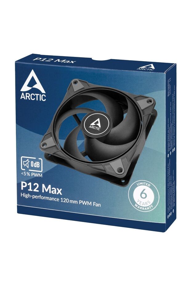 P12 Max 12cm 81cfm Ultra Yüksek Performanslı 0db Sessiz 3300rpm Pwm Kasa Fanı (ar-acfan00280a) - 5